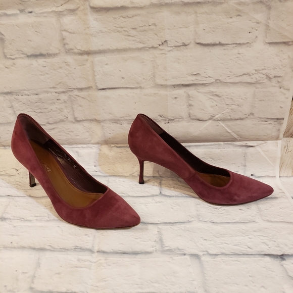 Donald J Pliner | Treva Cranberry suede heel in size 10 - Picture 3 of 9